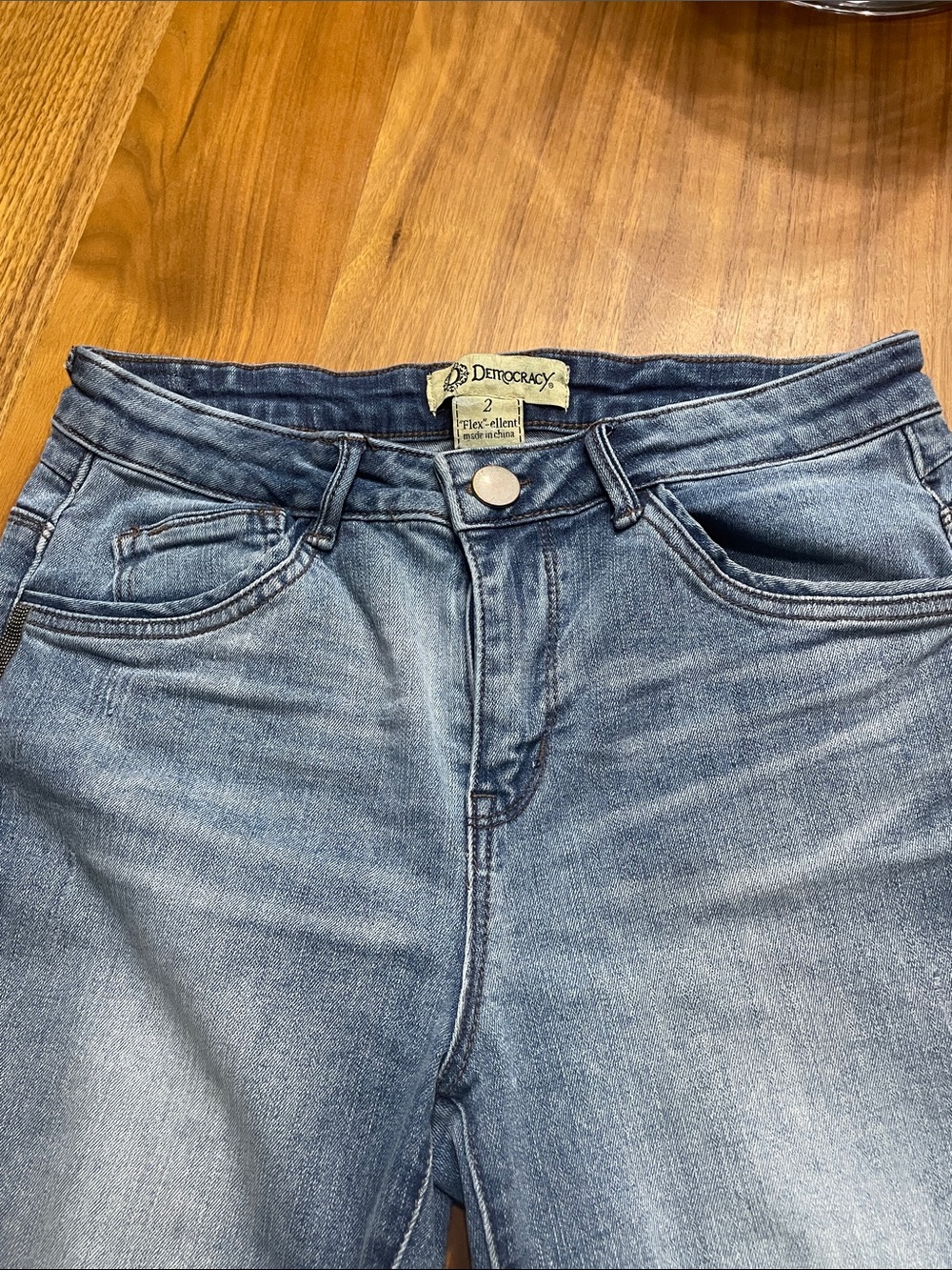 Democracy Mid Blue High-Rise Skinny Jeans
